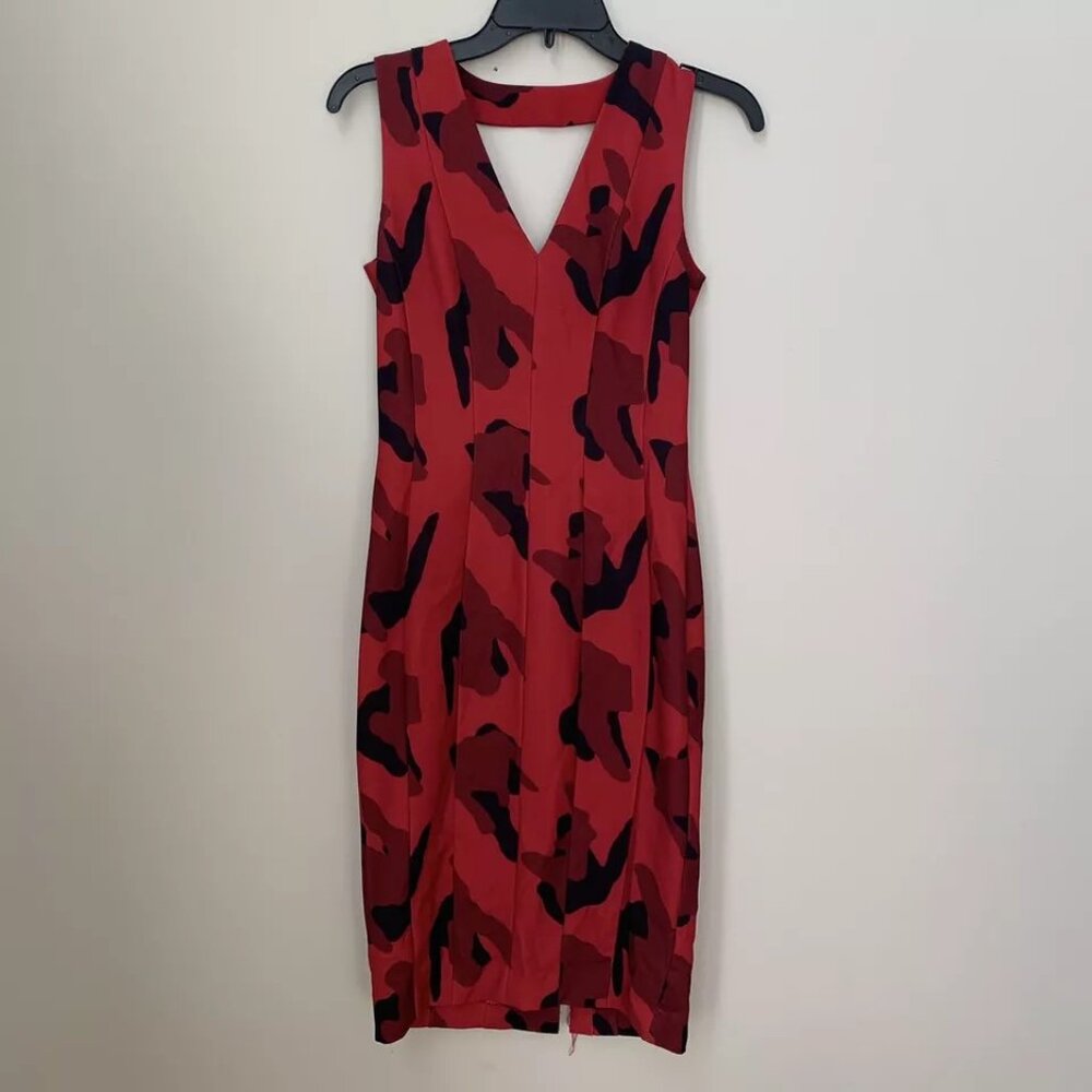 H&M Red Camouflage Dress